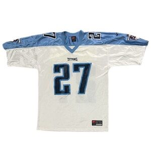 Vintage Nike Tennessee Titans Eddie George White Jersey Size Large